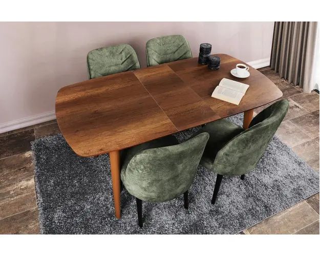 Masa, Nmobb, Retro 1191, 130+30x75x80 cm, MDF , Maro