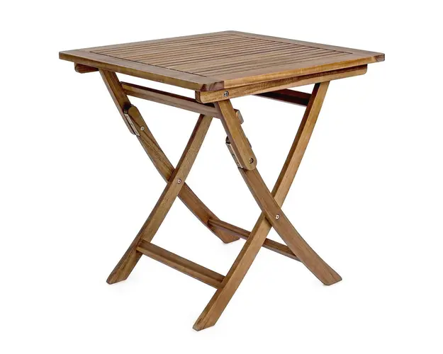 Masa pentru gradina Noemi Square, Bizzotto, pliabila, 70 x 70 x 73 cm, lemn de salcam