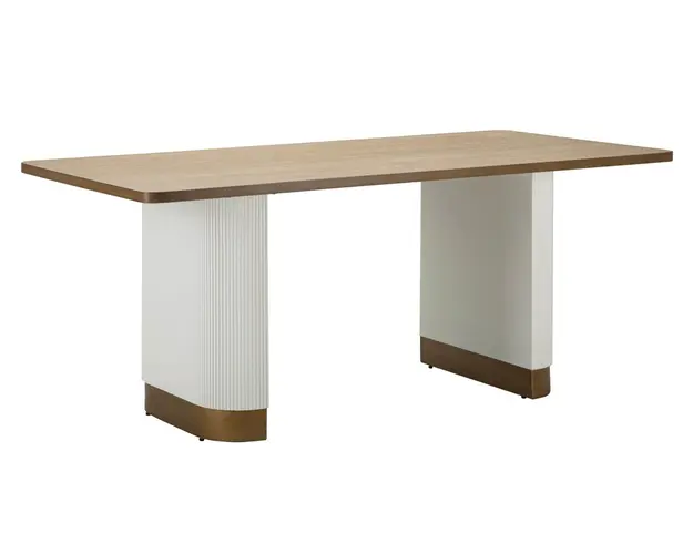 Masa Tolosa, Mauro Ferretti, 180x90x76 cm, MDF/lemn de frasin/fier, multicolor