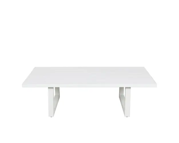 Masuta cafea pentru exterior Cove, 130x75x37.5 cm, aluminiu, gri