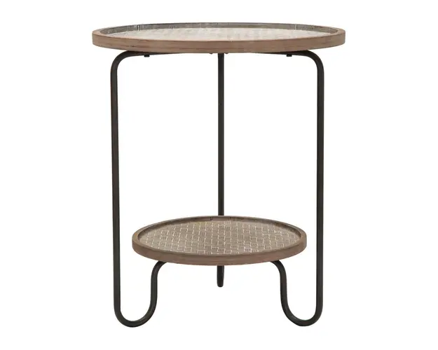 Masuta de cafea Arex, Mauro Ferretti, Ø48x54.5 cm, fier/MDF