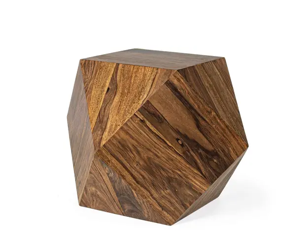 Masuta de cafea Egypt, Bizzotto, 42x42x42 cm, lemn de sheesham, natural