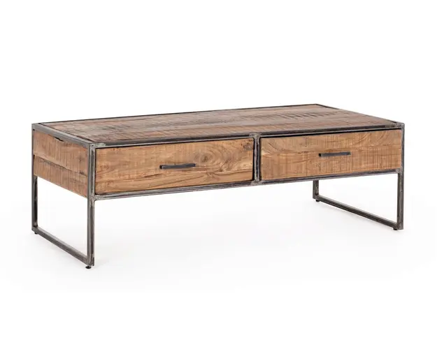 Masuta de cafea Elmer, Bizzotto, 120x60x40 cm, lemn de salcam/otel