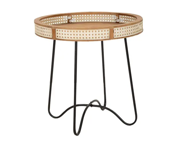 Masuta de cafea Fuji, Mauro Ferretti, Ø 60x60.5 cm, fier/MDF, multicolor