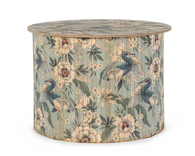 Masuta de cafea Maylin, Bizzotto, 58x40 cm, bambus/MDF, multicolor