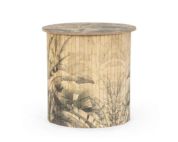 Masuta de cafea Nariko, Bizzotto, 40x40 cm, bambus/MDF, multicolor