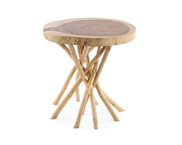 Masuta de cafea Solidad, Bizzotto, 56 x 56 x 56 cm, lemn de mungur/lemn de tec