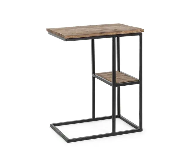 Masuta de cafea Walton, Bizzotto, 46 x 31 x 58 cm, otel/lemn de mango