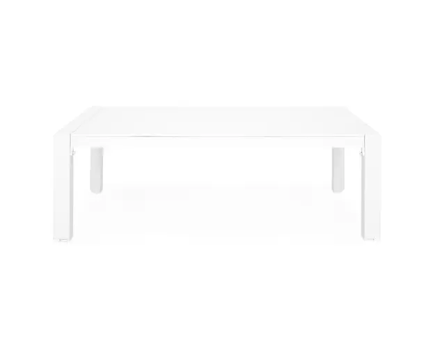 Masuta pentru gradina/terasa Matzo, 120x70x40 cm, aluminiu, alb