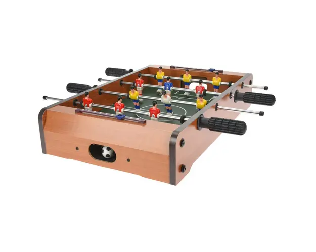 Mini masa de fotbal, 50x31x9 cm, lemn, multicolor