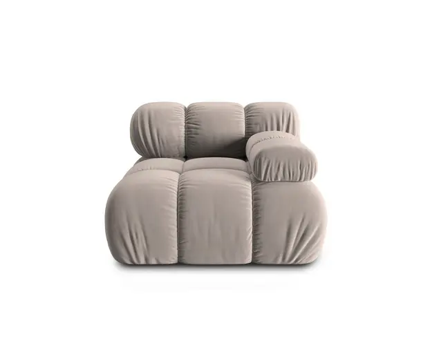 Modul canapea dreapta 1 loc, Bellis, Micadoni Home, BL, 94x94x63 cm, catifea, bej