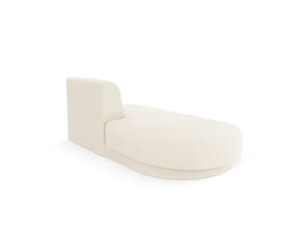 Modul canapea stanga 2 locuri, Miley, Micadoni Home, BL, 158x85x74 cm, poliester Boucle, bej