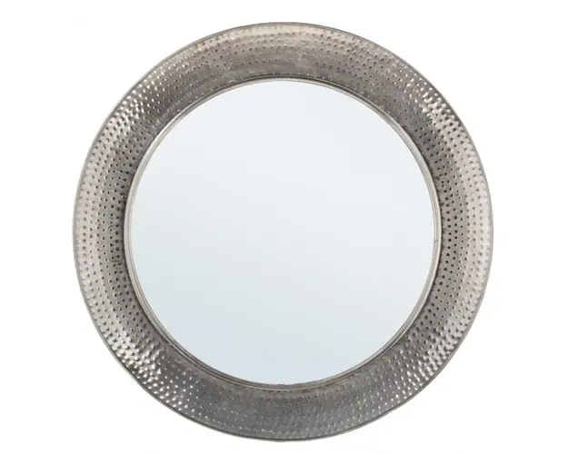 Oglinda decorativa, Adara Nickel, Bizzotto, 80 cm, otel