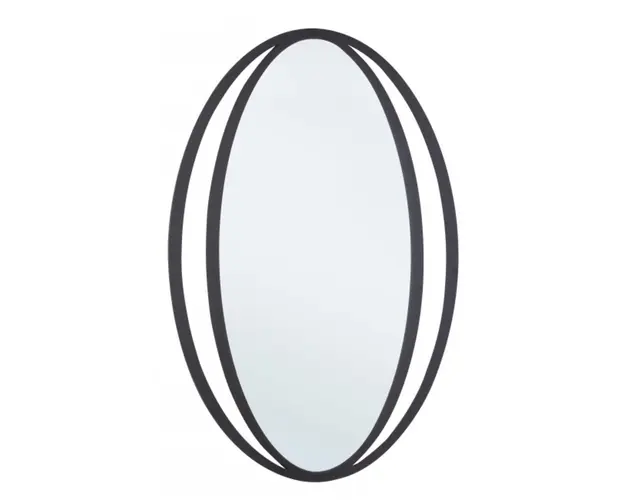 Oglinda decorativa, Nabila Black, Bizzotto, 51.5x80 cm, otel/sticla