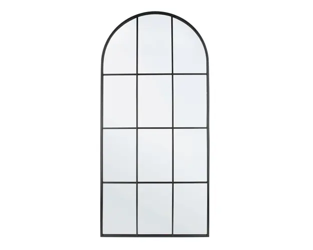 Oglinda decorativa Nucleos, Bizzotto, 80 x 170 cm, otel/MDF/sticla, negru