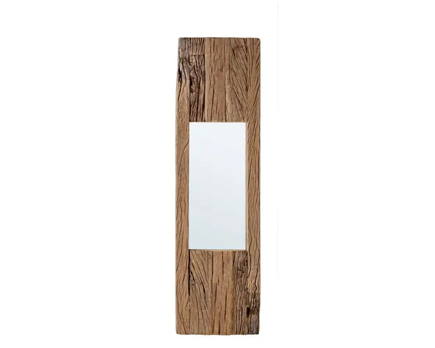 Oglinda decorativa Rafter, Bizzotto, 25 x 90 cm, lemn reciclat
