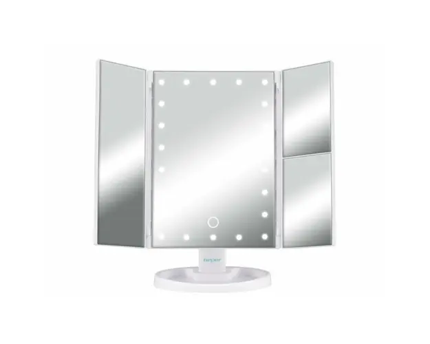 Oglinda pentru make-up cu lumina LED P302VIS050, Beper, 3 niveluri de marire