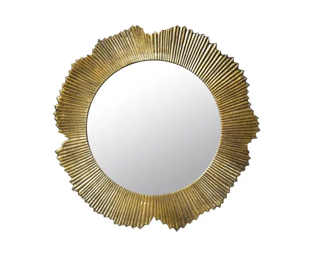 Oglinda Yamir, Bizzotto, 72 cm, aluminiu/sticla, auriu