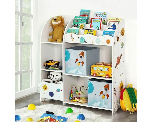 Organizator jucarii / mobilier camera copilului, Space, Vasagle, 93 x 30 x 100 cm