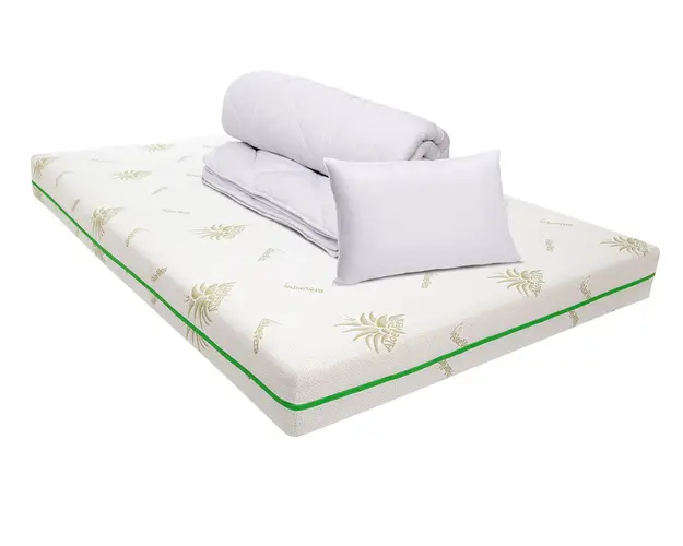 Pachet saltea Bedora Confort Relax Aloe Vera 90 x 200 cm + pilota + perna, spuma memory