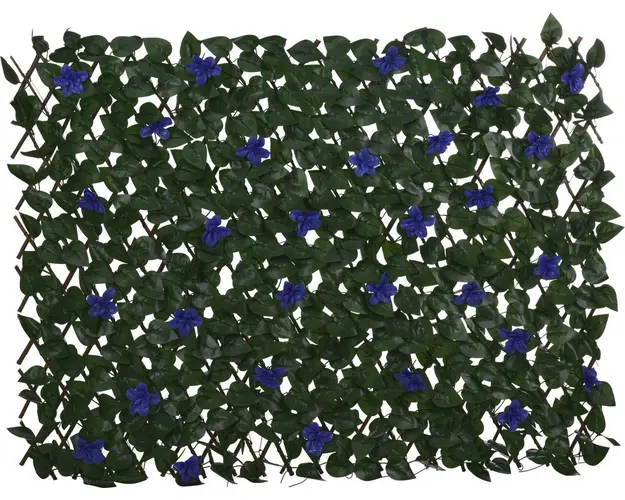 Panou artificial Purple Flowers, 90x180 cm, polietilena