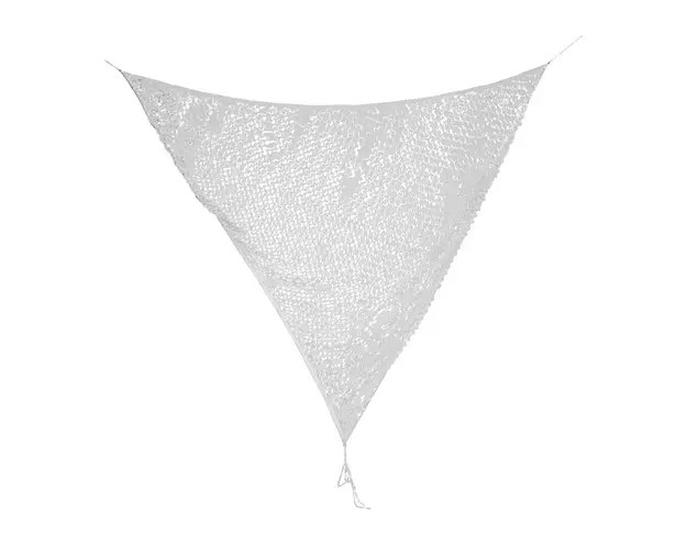 Parasolar triunghiular Moon, Bizzotto, 360 x 360 cm, poliester, alb