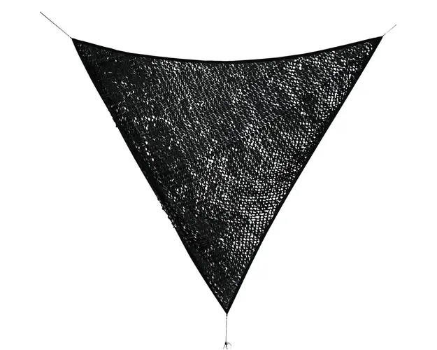 Parasolar triunghiular Moon, Bizzotto, 360 x 360 cm, poliester, gri