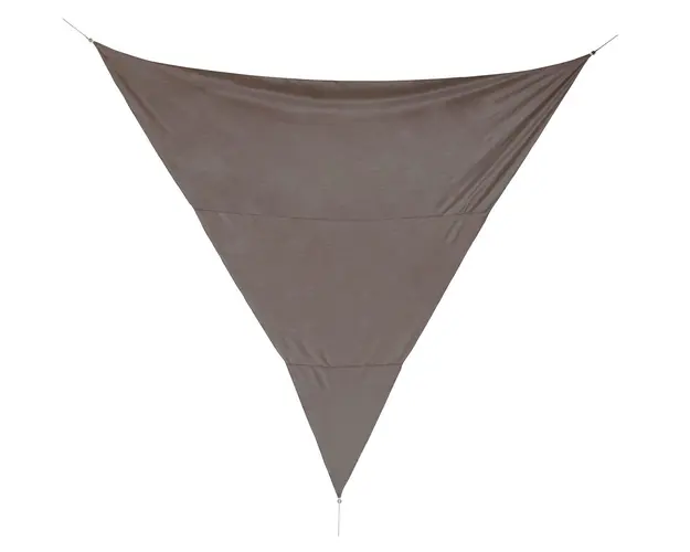Parasolar triunghiular Sunshade, Bizzotto, 500 x 500 cm, poliester, grej