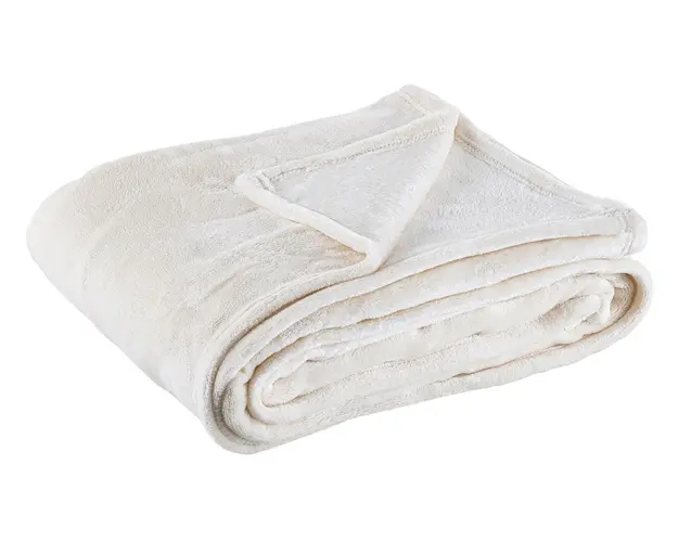 Patura Penelopa, Bizzotto, 130x160 cm, 100% poliester, ivoriu