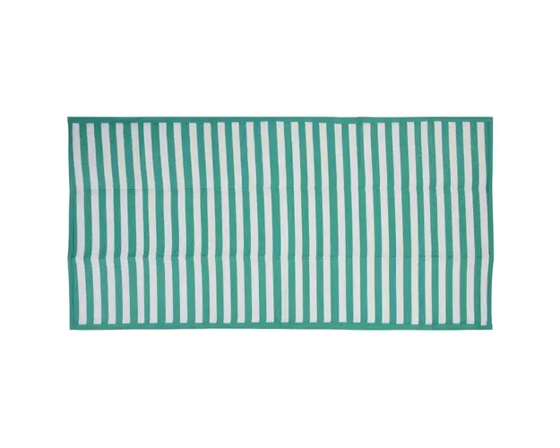 Patura pentru picnic Stripes, pliabila, 90x180 cm, polipropilena, turcoaz