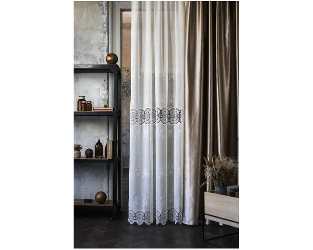 Perdea Mendola Interior, Maira, 140x245 cm, poliester, crem