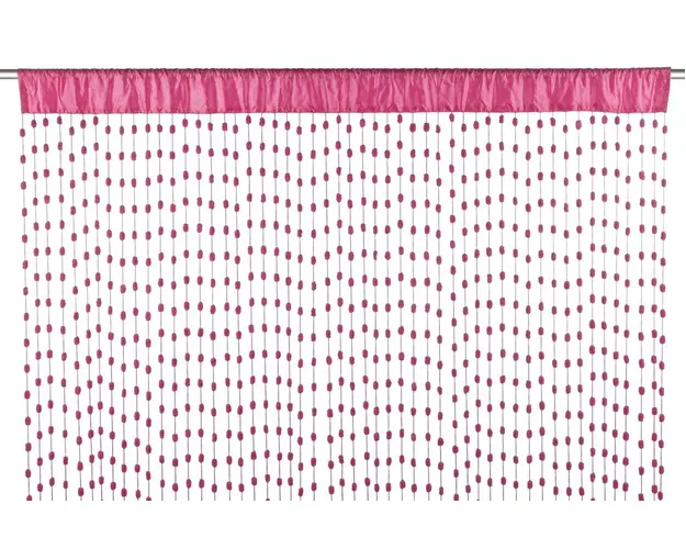 Perdea din snur Little Balls, Bizzotto, 140x280 cm, fucsia
