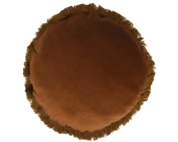 Perna decorativa Amber, Ø40 cm, poliester, maro