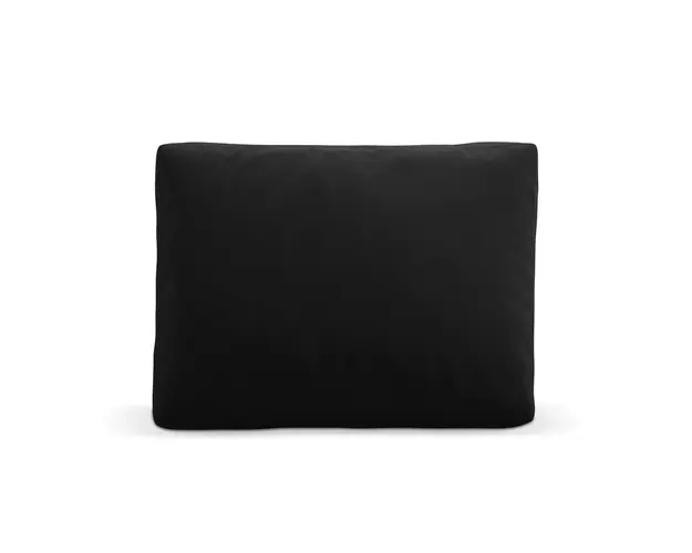 Perna decorativa, Camden, Cosmopolitan Design, 40x60x11 cm, catifea, negru