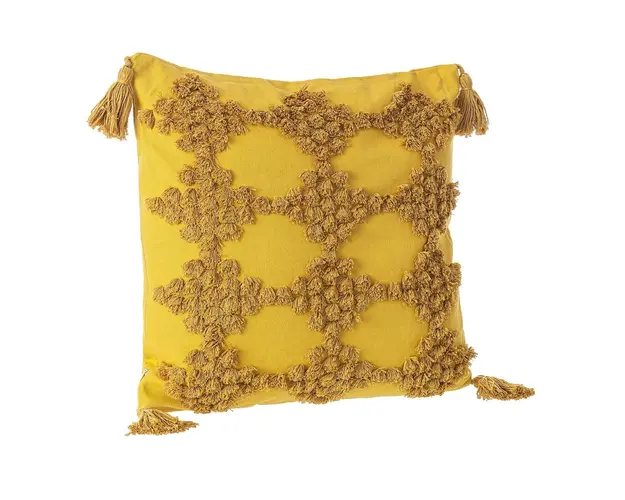 Perna decorativa Mattis, Bizzotto, 45 x 45 cm, policoton, ocru