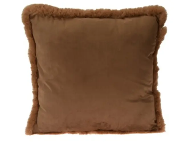 Perna Faux Fur cm, 45x45x8 cm, poliester, maro