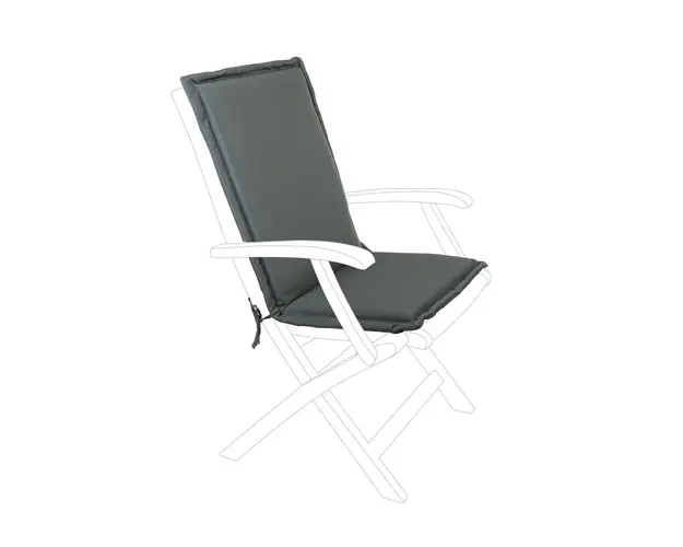 Perna pentru scaun de gradina Poly180, Bizzotto, 45 x 94 cm, poliester impermeabil, antracit
