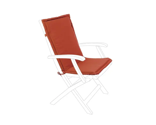 Perna pentru scaun de gradina Poly180, Bizzotto, 45 x 94 cm, poliester impermeabil, portocaliu inchis