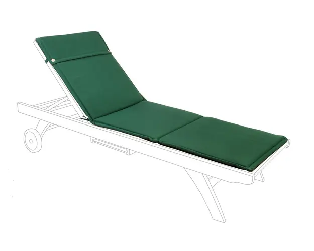 Perna pentru sezlong Poly180, Bizzotto, 190 x 63 cm, poliester impermeabil, verde inchis