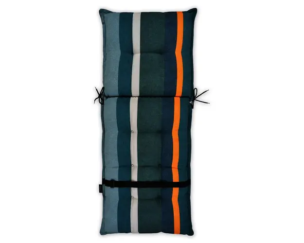 Perna scaun cu spatar inalt, Stripe Green, L.123 l.50 cm, poliester, multicolor