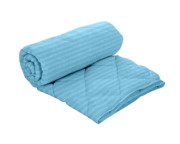 Pilota Alcam Damasc Bleu Ciel 200x220 cm, umplutura cu lana, 300 g/mp