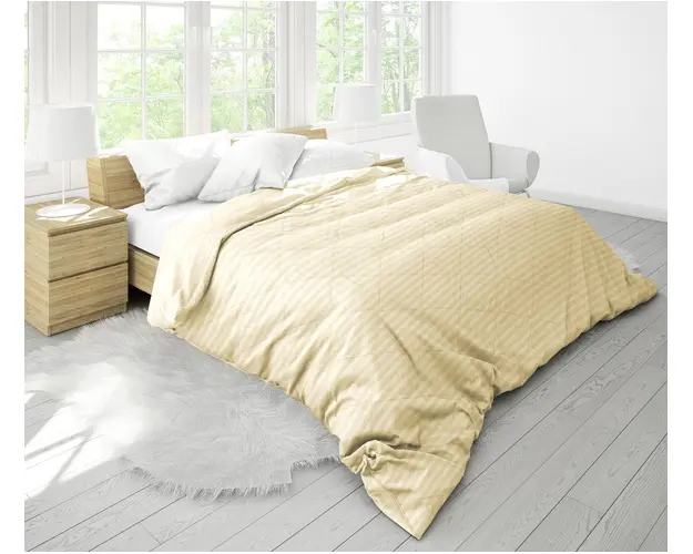 Pilota Alcam Damasc Ivoire 180x200 cm, umplutura cu bambus, 300 g/mp