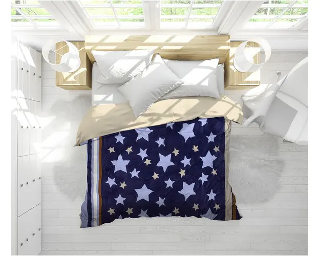 Pilota cocolino, Alcam, Stelle Fleece, 200x220 cm, 250g/mp