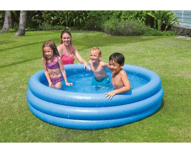 Piscina gonflabila pentru copii Crystal Blue, 147x33 cm, 288 L, polivinil, albastru