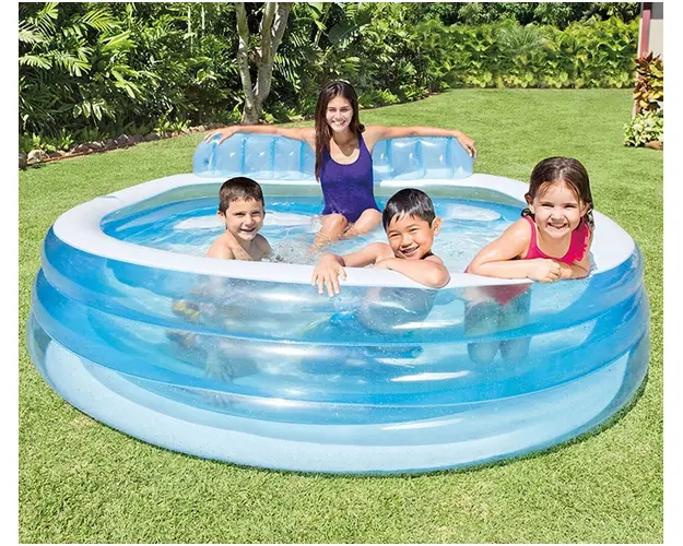 Piscina Intex Family, 229x218x79 cm, 590 L, polivinil, albastru