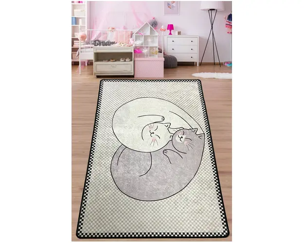 Covor, Katt , 100x180 cm, Catifea, Multicolor