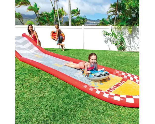 Pista gonflabila Mini Racing Fun, Intex, 561x119x76 cm, polivinil, multicolor