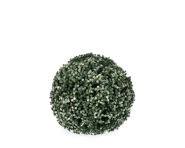 Planta artificiala in forma de sfera Gypsophilia, Bizzotto, D33 cm, polietilena, rezistenta la soare, verde