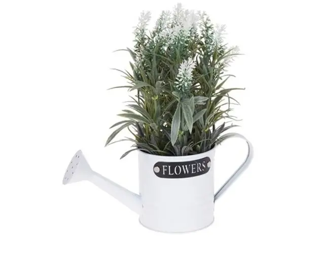 Planta artificiala Lavender, 26x10x10 cm, polipropilena, alb