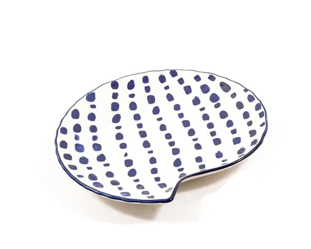 Platou Shell w dots, Mercury, 26x25.5x3 cm, ceramica, multicolor